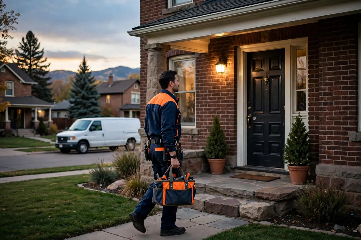 24/7 Emergency Plumber in Brighton, CO — 24/7 emergency plumber responding to an urgent call at a home at a home in Brighton, Adams County